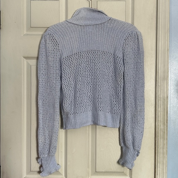 Free People Care Snowdrift Pullover color Peri Ice size XS - Picture 3 of 5